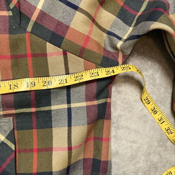 Avoca Collection Jacket Womens Small Plaid Check bomber New Wool made in Ireland - Picture 3 of 14